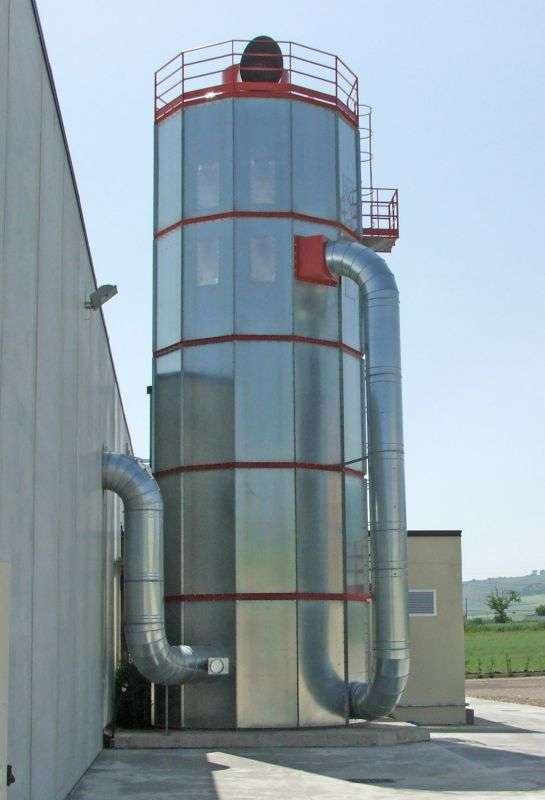Silo ATEX tipo 4300 installato presso una falegnameria
